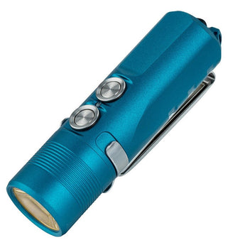RovyVon A23 Gen 2 USB-C Rechargeable LED Flashlight - 1000 Lumens or 700 Lumens - Uses 850mAh Li-ion Battery Pack - Black or Aqua Blue - Cool White or High CRI