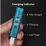 RovyVon A23 Gen 2 USB-C Rechargeable LED Flashlight - 1000 Lumens or 700 Lumens - Uses 850mAh Li-ion Battery Pack - Black or Aqua Blue - Cool White or High CRI