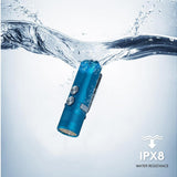 RovyVon A23 Gen 2 USB-C Rechargeable LED Flashlight - 1000 Lumens or 700 Lumens - Uses 850mAh Li-ion Battery Pack - Black or Aqua Blue - Cool White or High CRI