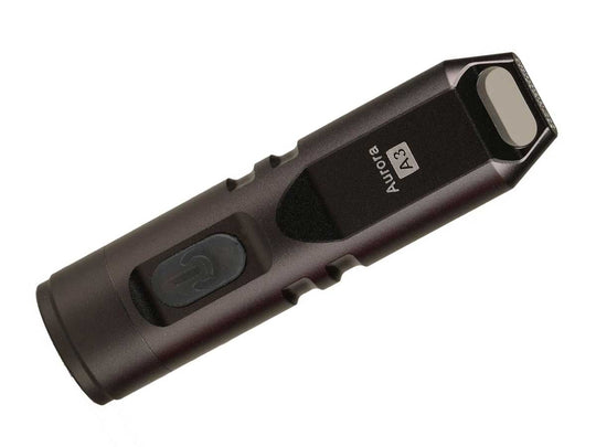 RovyVon A3 Mini Keychain Rechargeable LED Flashlight- 550 Lumens - CREE XP-G3 - Includes Built-In Li-ion Battery Pack - Gun Metal