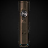 RovyVon A3 Pro Gen 4 USB-C Rechargeable LED Keychain Flashlight - Luminus SST-20 or High CRI LED - 650 or 420 Lumens - Uses Built-in Li-ion Battery Pack - Marble Gray or Desert Tan