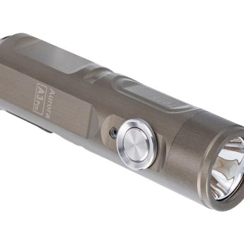 RovyVon A3 Pro Gen 4 USB-C Rechargeable LED Keychain Flashlight - Luminus SST-20 or High CRI LED - 650 or 420 Lumens - Uses Built-in Li-ion Battery Pack - Marble Gray or Desert Tan