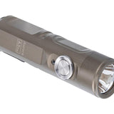 RovyVon A3 Pro Gen 4 USB-C Rechargeable LED Keychain Flashlight - Luminus SST-20 or High CRI LED - 650 or 420 Lumens - Uses Built-in Li-ion Battery Pack - Marble Gray or Desert Tan