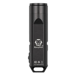 RovyVon A3x Mini Keychain Rechargeable LED Flashlight - 450 or 650 Lumens - Nichia 219C or CREE XP-G3 LED - Included Built-in Li-ion Battery Pack - Red or Gun Metal
