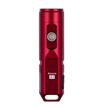 RovyVon A3x Mini Keychain Rechargeable LED Flashlight - 450 or 650 Lumens - Nichia 219C or CREE XP-G3 LED - Included Built-in Li-ion Battery Pack - Red or Gun Metal