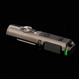 RovyVon A4 Pro Gen 4 USB-C Rechargeable LED Keychain Flashlight - Luminus SST-20 or High CRI LED - 650 or 420 Lumens - Uses Built-in Li-ion Battery Pack - Titanium