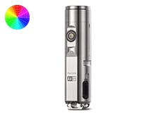 RovyVon Aurora A4 Pro USB-C Rechargeable LED Keychain Flashlight - 650 Lumens or 420 Lumens - Nichia 219C or CREE XP-G3 - 3rd Gen - Uses Built-in 330mAh Li-Poly Battery Pack - Titanium