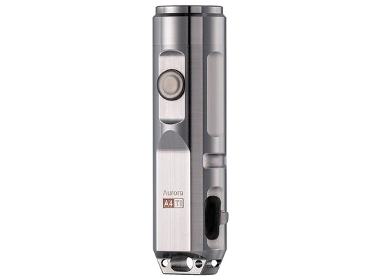 RovyVon A4x Mini Keychain Rechargeable LED Flashlight- 650 or 450 Lumens - CREE XP-G3 or Nichia 219C - Includes Built-In Li-ion Battery Pack - PVD Black