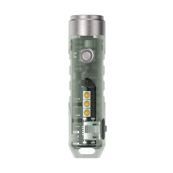 RovyVon Aurora A5x Mini Keychain Rechargeable GITD LED Flashlight - Nichia 219C LED - 450 Lumens - Includes Built-In Li-ion Battery Pack