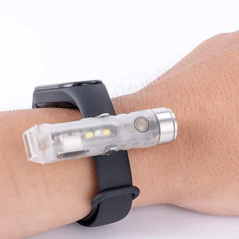 RovyVon Aurora A7 GITD USB-C Rechargeable LED Keychain Flashlight - White and UV - Nichia 219C or Luminus SST-20 LED