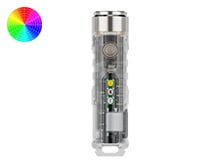 RovyVon Aurora A8 GITD USB-C Rechargeable LED Keychain Flashlight - 650 Lumens or 420 Lumens - Nichia 219C or Luminus SST-20 - White, Red and UV or Amber, Red and Blue - 3rd Gen - Uses Built-in 330mAh Li-Poly Battery Pack