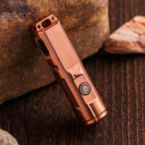 RovyVon Aurora A9 Copper Keychain Flashlight - CREE or Nichia LEDs - 650 Lumens - Includes Built-In 260mAh Li-Poly Battery Pack