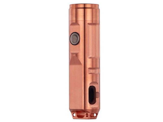 RovyVon Aurora A9 Copper Keychain Flashlight - CREE or Nichia LEDs - 650 Lumens - Includes Built-In 260mAh Li-Poly Battery Pack