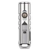 RovyVon Aurora A2 USB-C Rechargeable LED Keychain Flashlight - Luminus SST-20 or Nichia 219C LEDs - 3rd Gen - Uses Built-in 300mAh Li-Poly Battery Pack - Silver, Matte Black, or PVD Blue Colors