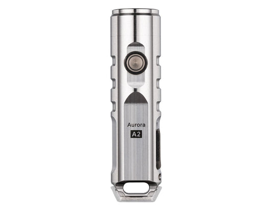 RovyVon Aurora A2 USB-C Rechargeable LED Keychain Flashlight - Luminus SST-20 or Nichia 219C LEDs - 3rd Gen - Uses Built-in 300mAh Li-Poly Battery Pack - Silver, Matte Black, or PVD Blue Colors