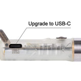 RovyVon Aurora A5 GITD USB-C Rechargeable LED Keychain Flashlight - Luminus SST-20 or Nichia 219C LEDs - White and UV or Red Output - 3rd Gen - Uses Built-in 330mAh Li-Poly Battery Pack