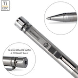 RovyVon C20 Tactical Titanium Pen - Available in Machined Raw or Vintage Brass