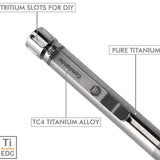 RovyVon C20 Tactical Titanium Pen - Available in Machined Raw or Vintage Brass