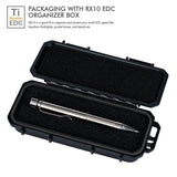 RovyVon C20 Tactical Titanium Pen - Available in Machined Raw or Vintage Brass