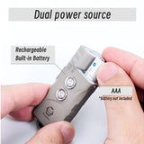 RovyVon E3 Plus USB-C Rechargeable LED Flashlight - Cool White or High CRI - Uses 330mAh Li-ion Battery Pack - Marble Gray, Gunmetal, or Desert Tan