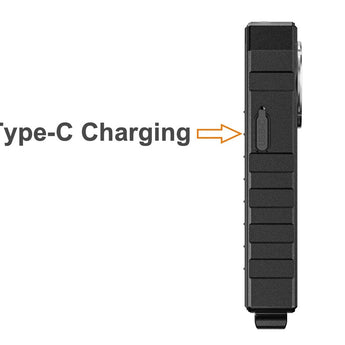RovyVon E300S Gen 2 USB-C Rechargeable LED Flashlight - Cool White or High CRI - 2400 Lumens or 2000 Lumens - Uses 2000mAh Li-ion Battery Pack - Black or Titanium Gray