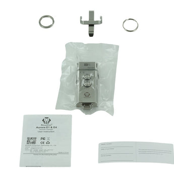 RovyVon Angel Eyes E4 Hybrid Keychain USB-C Rechargeable LED Flashlight - Titanium - Cool  or Warm White LED