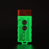 RovyVon Aurora E5 GITD USB-C Rechargeable LED Keychain Flashlight - 700 Lumens or 500 Lumens - Luminus SST-20 - Warm White or Cool White - White and UV or White and Red- Uses Built-in 330mAh Li-Poly Battery Pack  or 1 x AAA