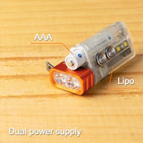 RovyVon Aurora E5 GITD USB-C Rechargeable LED Keychain Flashlight - 700 Lumens or 500 Lumens - Luminus SST-20 - Warm White or Cool White - White and UV or White and Red- Uses Built-in 330mAh Li-Poly Battery Pack  or 1 x AAA