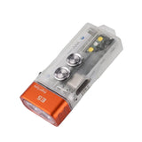 RovyVon Aurora E5 GITD USB-C Rechargeable LED Keychain Flashlight - 700 Lumens or 500 Lumens - Luminus SST-20 - Warm White or Cool White - White and UV or White and Red- Uses Built-in 330mAh Li-Poly Battery Pack  or 1 x AAA