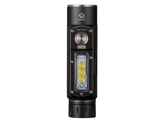 RovyVon Angel Eyes E700S USB-C Rechargeable LED Flashlight - CREE XP-G3 - 2800 Lumens - Includes 1 x 21700 5000mAh Li-ion Battery