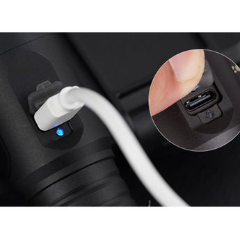 RovyVon GL7 Gen 2 USB-C Rechargeable LED Flashlight - Cool White - 2000 Lumens - Includes 1 x 21700