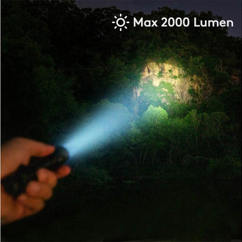 RovyVon GL7 Gen 2 USB-C Rechargeable LED Flashlight - Cool White - 2000 Lumens - Includes 1 x 21700