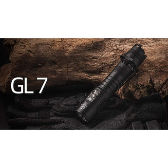 RovyVon GL7 Gen 2 USB-C Rechargeable LED Flashlight - Cool White - 2000 Lumens - Includes 1 x 21700