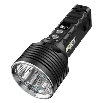 RovyVon S2 Premium USB-C Rechargeable Spot and Flood LED Searchlight - 10000 Lumens - CREE XHP 70.2 - Includes 2 x 21700
