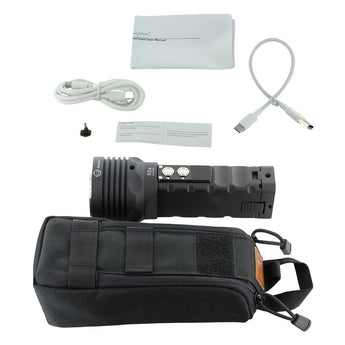 RovyVon S2i USB-C Rechargeable Elite Spot and Flood LED Searchlight - 5000 Lumens - CREE XHP 70.2 - Includes 2 x 21700