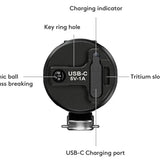 RovyVon S3 USB-C Rechargeable EDC Flashlight - 1800 or 1200 Lumens - CREE XP-G3 or Nichia 219C - Includes 1 x 16340 - Black or Red