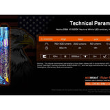 Acebeam Rider RX Ti 2.0 EDC LED Flashlight - 700 Lumens - NICHIA 519A V1 - Includes 1 x USB-C Rechargeable 14500 - Titanium - Silver or Special Edition Design