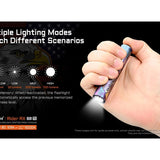 Acebeam Rider RX Ti 2.0 EDC LED Flashlight - 700 Lumens - NICHIA 519A V1 - Includes 1 x USB-C Rechargeable 14500 - Titanium - Silver or Special Edition Design