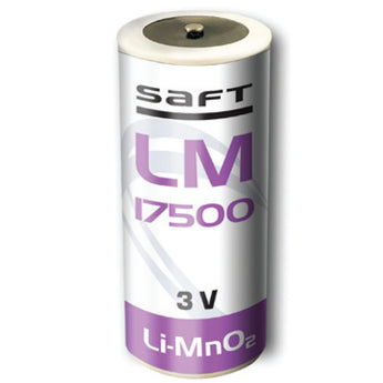 Saft LM-17500 A Size 3000mAh 3V Lithium Manganese Dioxide (Li-Mn0.2) Button Top Primary Battery - Bulk