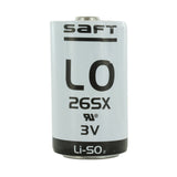 Saft LO26SX 3.0V 7.75Ah Primary Lithium-Sulfur Dioxide Battery (LiSO2) - D Size Spiral Cell