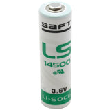 Saft LS-14500-BA AA 2450mAh 3.6V Lithium Thionyl Chloride (LiSOCI2) Button Top Battery - Bulk
