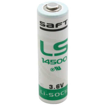 Saft LS-14500-BA AA 2450mAh 3.6V Lithium Thionyl Chloride (LiSOCI2) Button Top Battery - Bulk