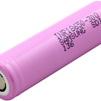 Samsung 30Q INR 18650 3000mAh 3.7V Unprotected High-Drain 15A Lithium Ion (Li-ion) Flat Top Battery