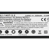 Empire BLI-1407-3.2 3220mAh 3.85V Lithium Ion (Li-ion) Samsung Galaxy Note 4 NFC Battery
