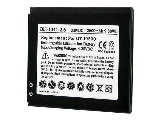 Empire BLI-1341-2-6 2600mAh 3.8V Replacment Lithium Ion (Li-Ion) Battery for the Samsung Galaxy S4 / ATIV SE Smartphones