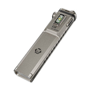 RovyVon Angel Eyes E40 USB-C Rechargeable EDC LED Flashlight - 3600 Lumens - 650nm Red Side Light - 365nm UV Side Light - Uses Built-in 3000mAh Li-ion Battery Pack - Choice of Color