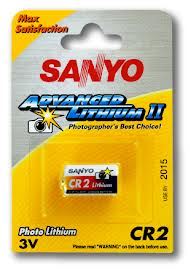 Sanyo CR2 3V Photo Lithium Battery
