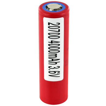 Sanyo NCR 20700 4200mAh 3.7V Unprotected High-Drain 15A Lithium Ion (Li-ion) Flat Top Battery - Boxed