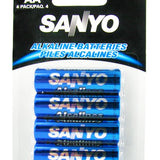 Sanyo SEC-AC4AA AA Alkaline- 4-Pack