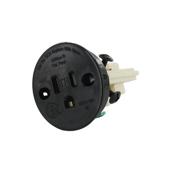 Sillites SCR Tamper-Resistant Self-Contained Receptacle Outlet - 15 Amp 120 Volt - Black (SCRMB)